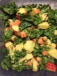 Kale, Apple, Raisin Salad